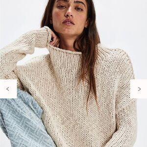 Free People Opal Rollneck Knit Sweater – XS | Ivory | NWT